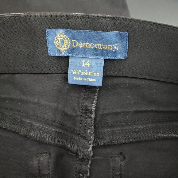 Democracy Ab Solution Itty Bitty Boot Leg Jean Size 14 - Picture 5 of 5